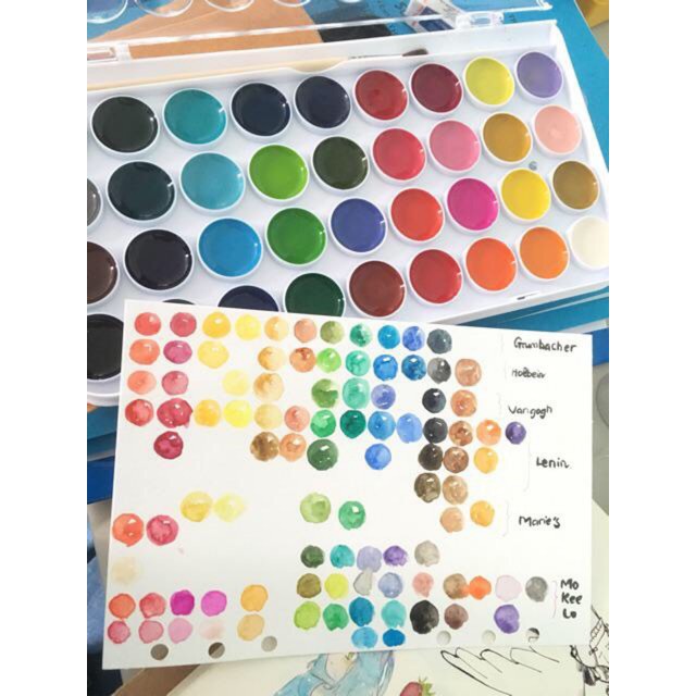 Màu nước Grasp khô dạng nén