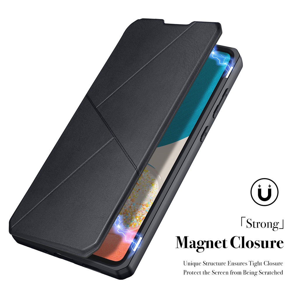 Dux Ducis Samsung Galaxy A23 5G A04s M23 5G A73 A13 A53 S22+ Vỏ điện thoại dạng nắp gập Hộp đựng ví da thật sang trọng