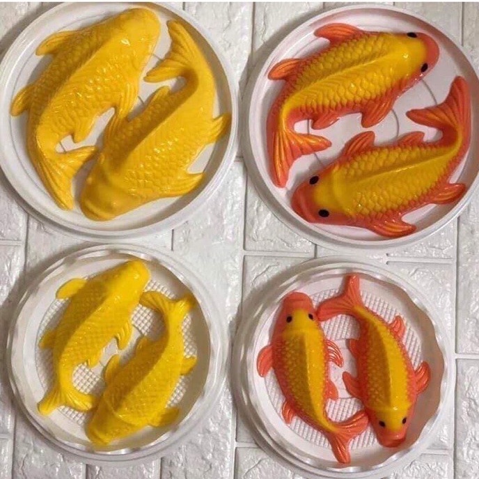khuôn làm xôi hình cá chép , làm bánh inox, ông công ông táo