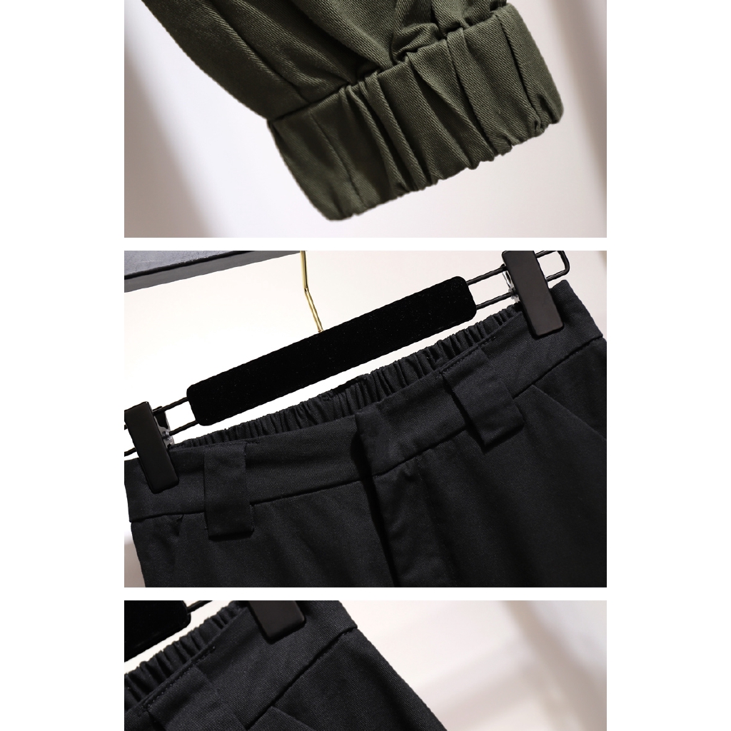 Quần Harem nữ màu trơn dáng rộng phong cách hip hop | BigBuy360 - bigbuy360.vn