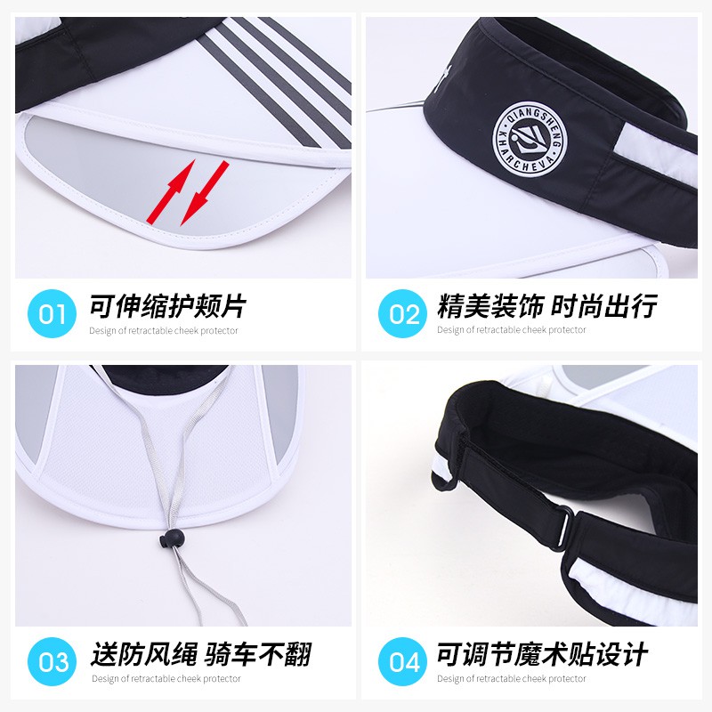 Nón hở chóp che nắng chống tia cực tím phong cách Hàn Quốc thời trang hè cho nữ