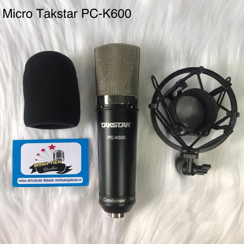 [Tặng full kiện + nguồn 48v] Combo livestream thu âm karaoke cao cấp micro K600 sound card XOX K10 Jubilee bảo hành 12t