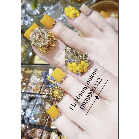 Hoa bột Nail - Hoa 5 cánh size To &amp; Bé mã I MaiAnhNails