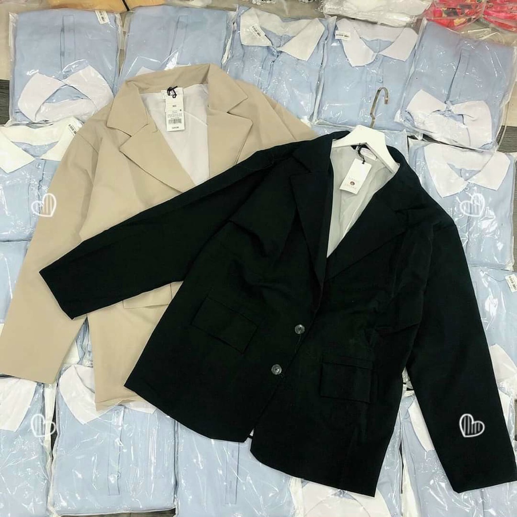 Áo Blazer nữ tay dài màu trơn- Áo Blazer Vest Nữ 2 Lớp Khoác Ngoài Dài Tay Nhiều Màu Kiểu Dáng Trẻ Trung