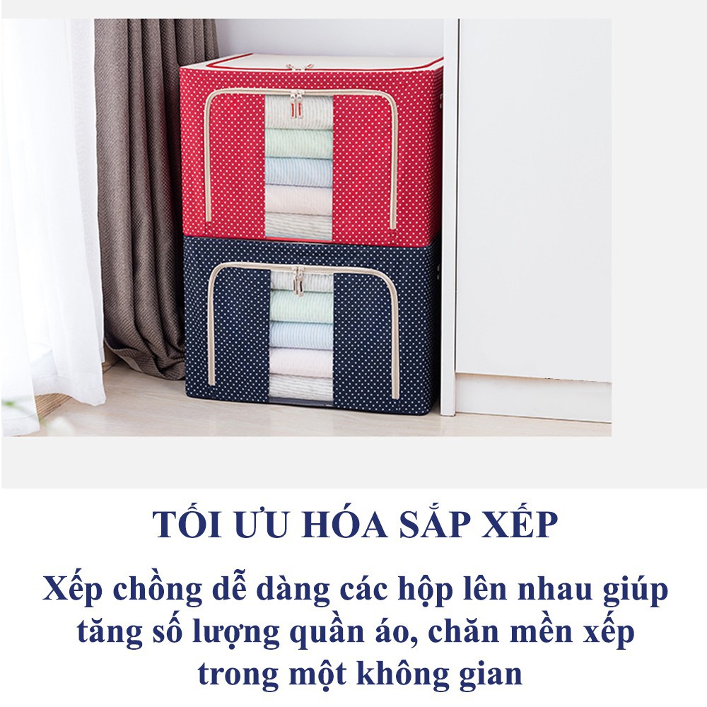 TÚI ĐỰNG CHĂN MÀN QUẦN ÁO CÓ KHUNG SẮT CAO CẤP