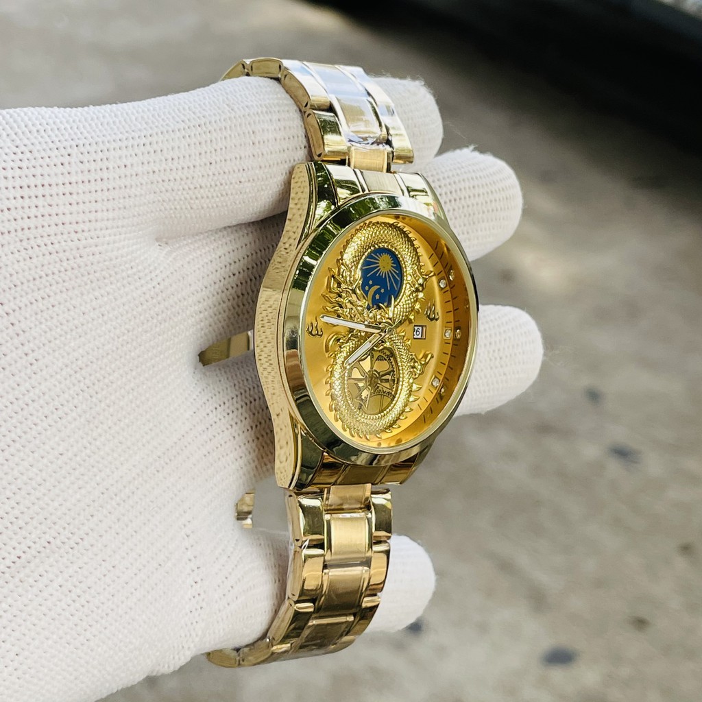 Đồng hồ nam fngeen chính hãng dây thép cao cấp mặt rồng đẹp