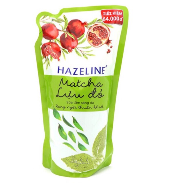 SỮA TẮM HAZELINE MATCHA LỰU ĐỎ/ YẾN MẠCH DÂU TẰM 1KG