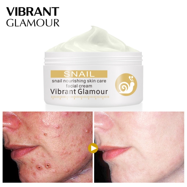 (Hàng Mới Về) Kem Dưỡng Da Mặt Chiết Xuất Ốc Sên Vibrant Glamor Chống Lão Hóa / Nếp Nhăn / Trị Mụn