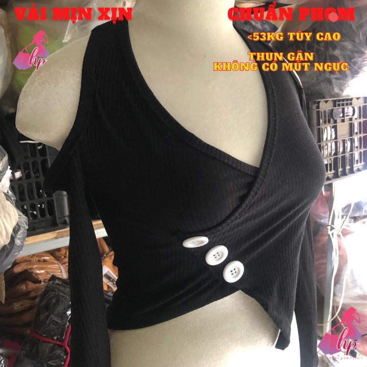 áo nữ trễ vai hở lưng đắp chéo tà nhọn croptop body chất thun gân kiểu hàn quốc thời trang tôn dáng sang chảnh - mã A155