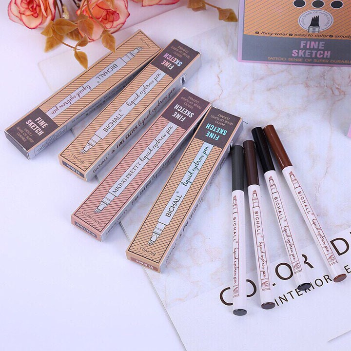 Bút Kẻ Lông Mày Bút Kẻ Mày Phẩy Sợi Săm Lông Phẩy Sợi 4D Siêu Tự Nhiên | BigBuy360 - bigbuy360.vn
