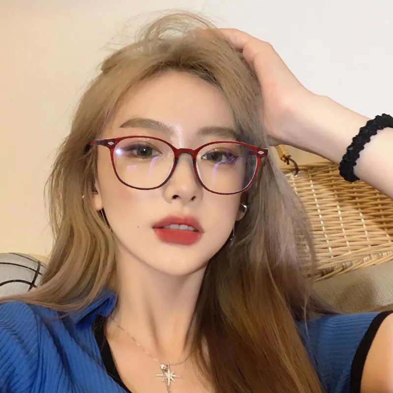 Mắt Kính Gọng Tròn Màu Kẹo Đơn Giản Thời Trang