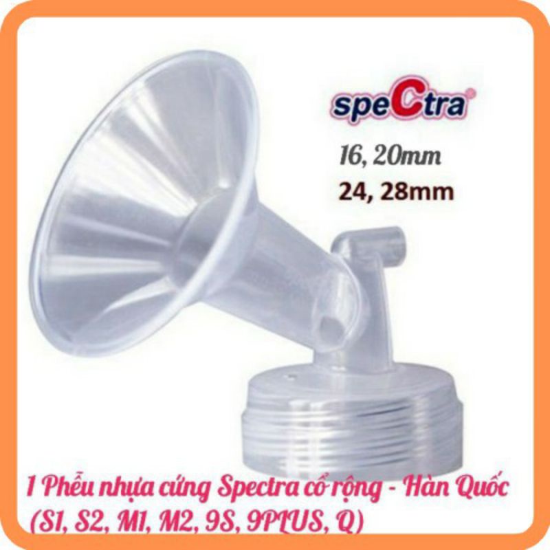 1 Phễu nhựa cứng cổ rộng SPECTRA (Hàn Quốc) (Phụ kiện cho máy hút sữa điện S1, S2, M1, M2, Q, 9S, 9 PLUS)