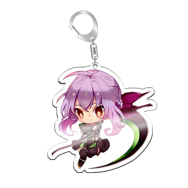 Móc khóa nhựa acrylic hình nhân vật hoạt hình Seraph Of The End