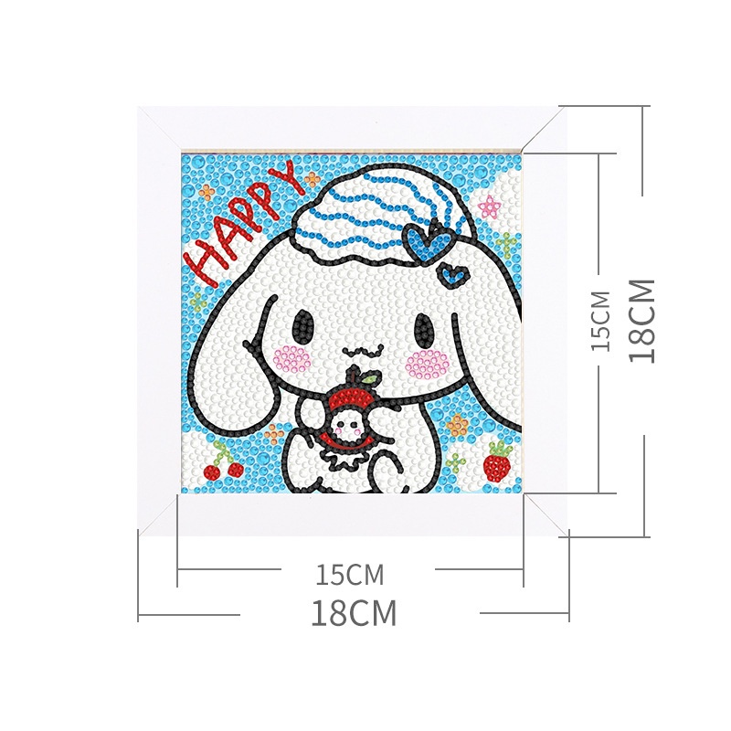 Tranh Đính Đá Tự Làm cho bé Hình Sanrio Dễ Thương sticker đính đá cho bé tranh đính đá cha mẹ