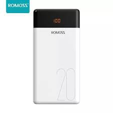 Sạc Dự Phòng ROMOSS LT-20 20.000mAh,2 Cổng Sạc Ra-3 Cổng Sạc Vào.