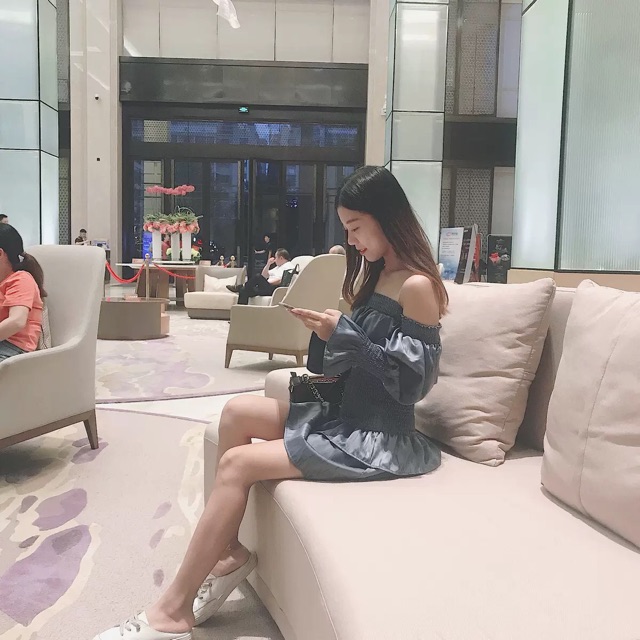 (Sẵn) Váy trễ vai dài tay tiểu thư / Đầm body bèo tầng ( có ảnh thật ) | BigBuy360 - bigbuy360.vn