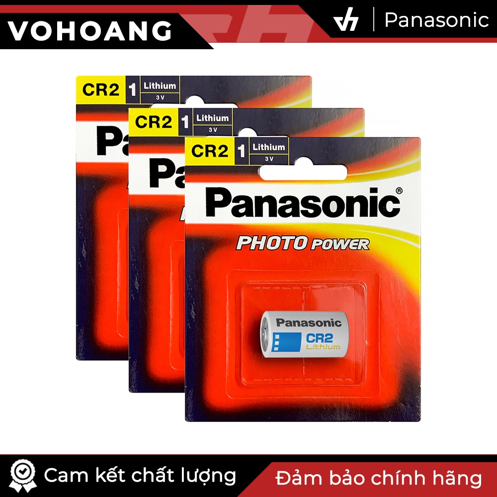 Bộ 3 Pin Panasonic CR2 / CR-2W Lithium 3V cho máy ảnh