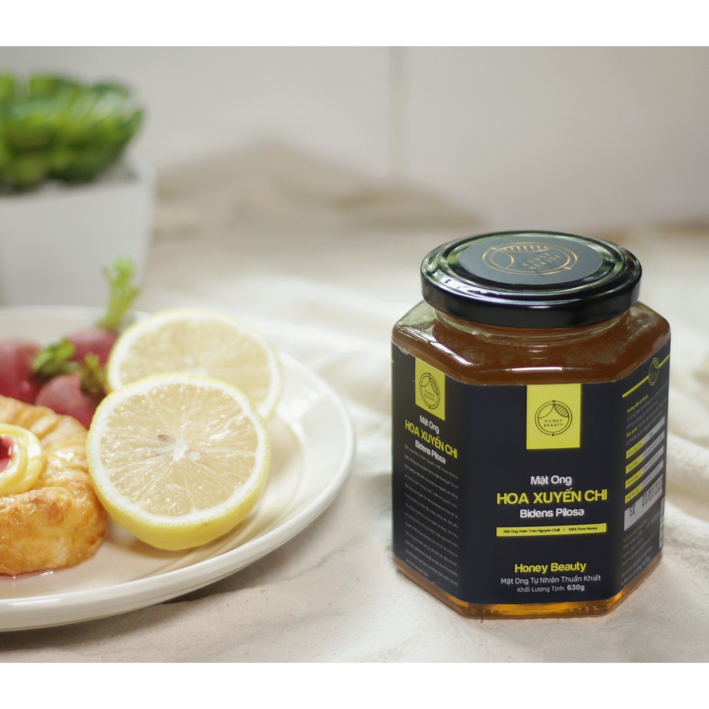 Mật ong nguyên chất hoa Xuyến Chi Tây Nguyên ❤️FREESHIP❤️ cao cấp Honey Beauty 500ml có bảo hành