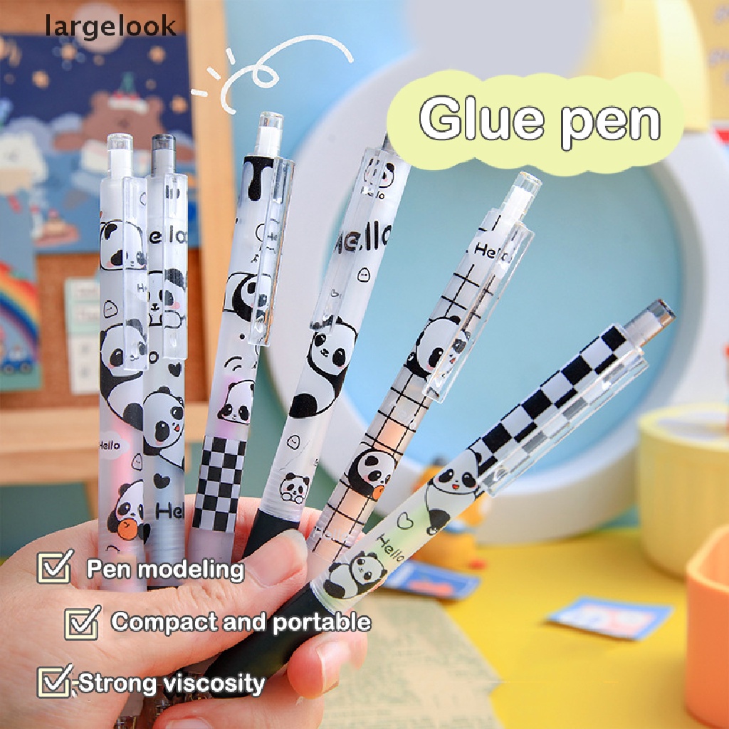 Bút Keo Dán Nhanh Khô Hình Gấu Trúc / Chấm Bi Dễ Thương ♨Nóng Bỏng