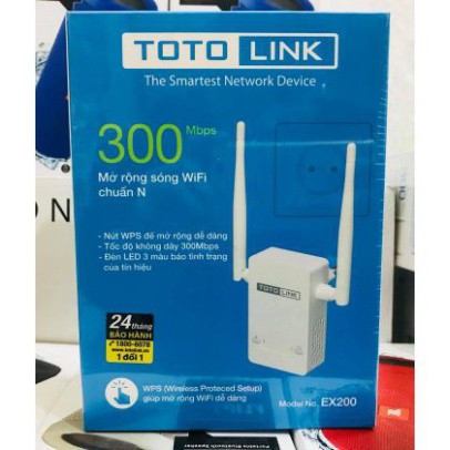 Thiết bị kích sóng Wifi TOTO LINK-EX200