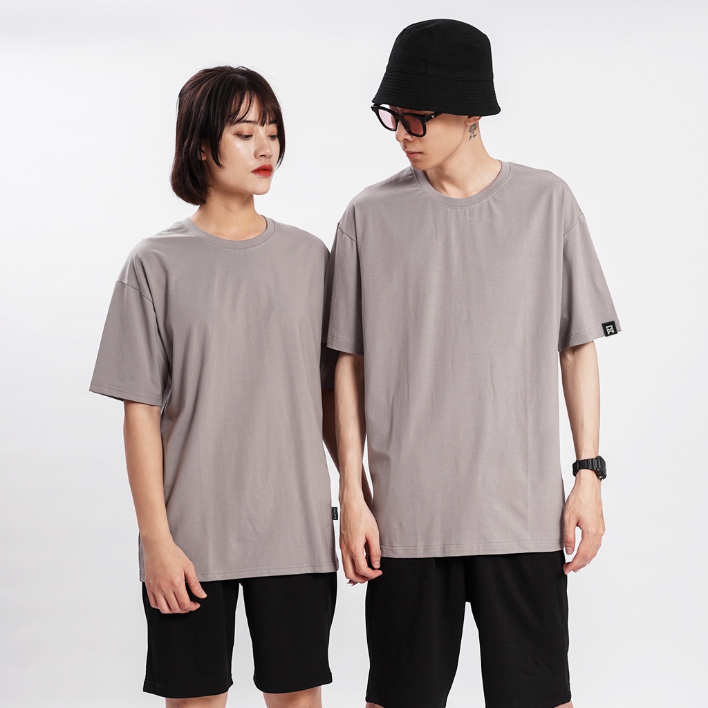 Áo thun trơn N7 Cotton 100% dáng rộng tay lỡ unisex nam nữ basic nhiều màu.