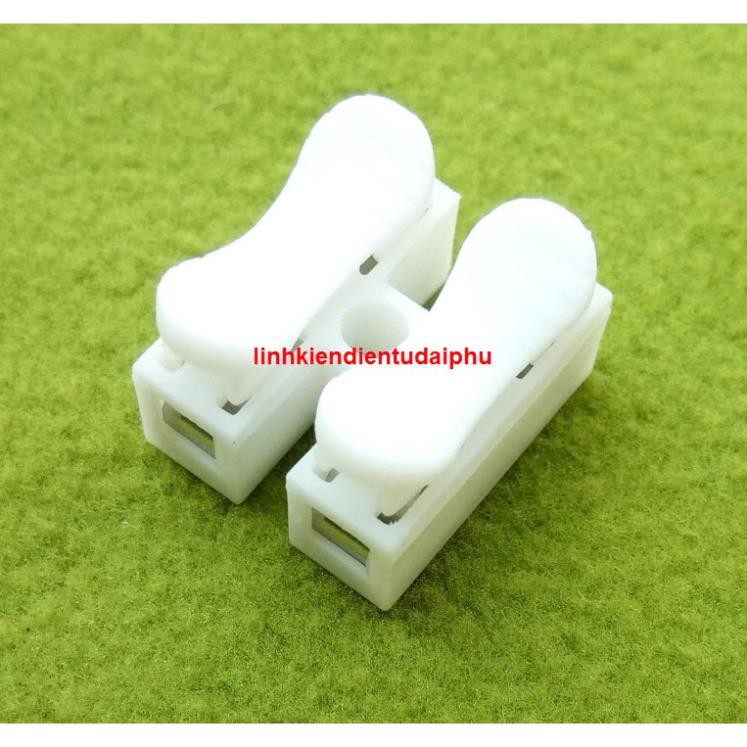 10 Jack nối dây, kẹp dây 2 đầu 2pin