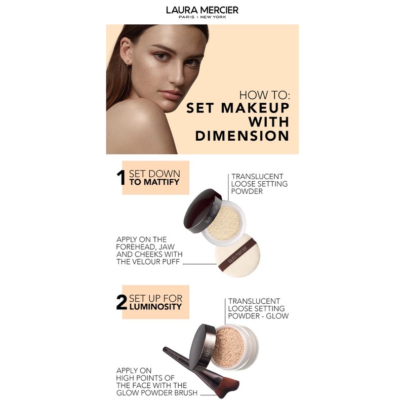 Phấn phủ bột Laura Mercier Translucent Loose Setting Powder / Translucent Loose Setting Powder Glow