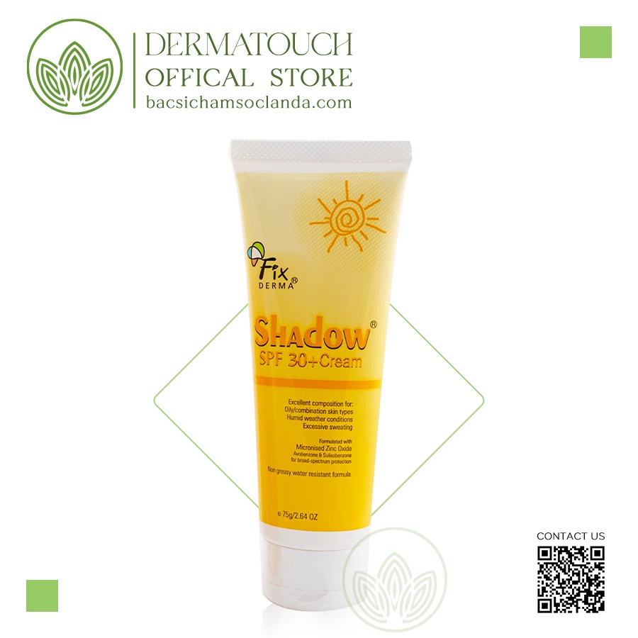 Kem chống nắng, dưỡng ẩm Fixderma Shadow SPF 50+