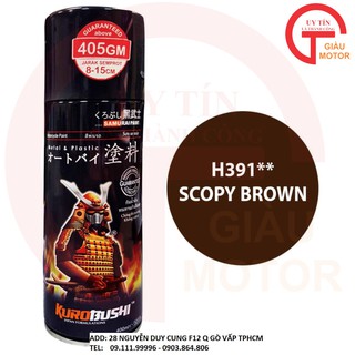 SƠN XỊT SAMURAI H391** MÀU NÂU HẠT DẺ