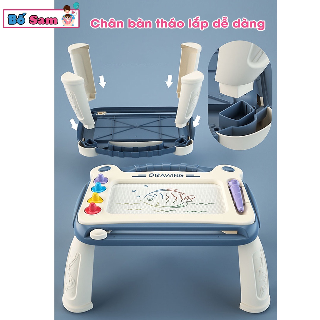 Bảng vẽ tự xóa sáng tạo thông minh có chân bàn tập vẽ cho bé Shop Bố Sam