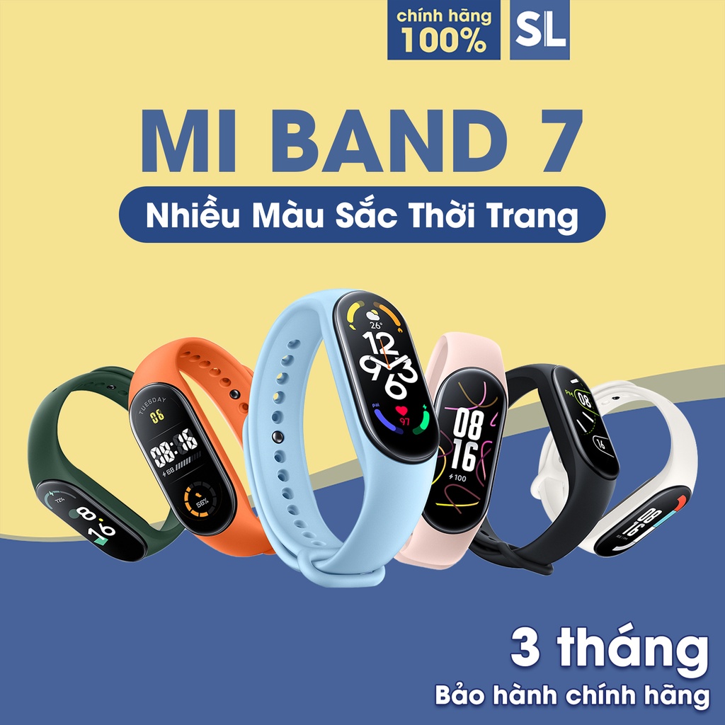 Vòng đeo tay thông minh Xiaomi Mi Band 7 - HÀNG CHÍNH HÃNG - Bản nội địa