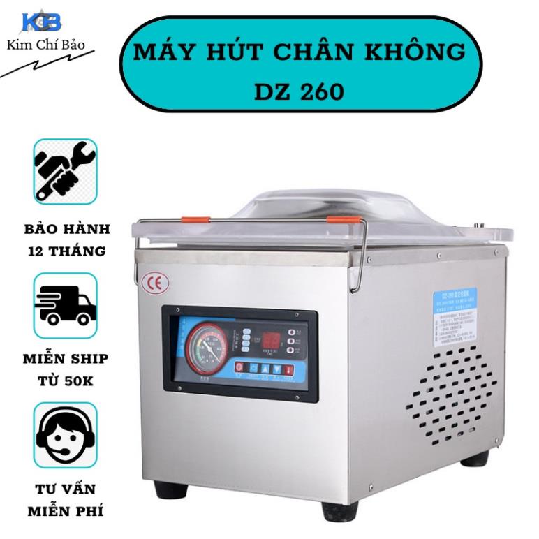 Máy Hút Chân Không Công Nghiệp DZ260- Hút Chân Không, Hàn Miệng Túi