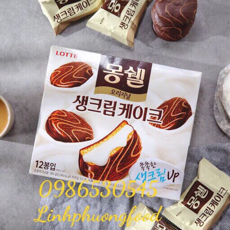 Chocopie socola nhân kem Hàn Quốc 348g nhập khẩu