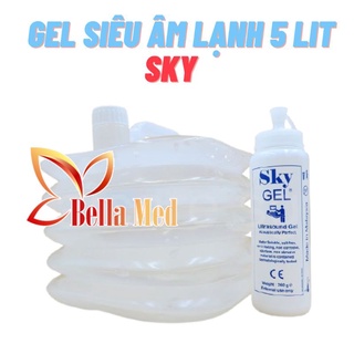 Gel triệt lông Sky dùng trong máy Hifu, trong xóa xâm, nâng cơ, siêu âm, can 5 lít