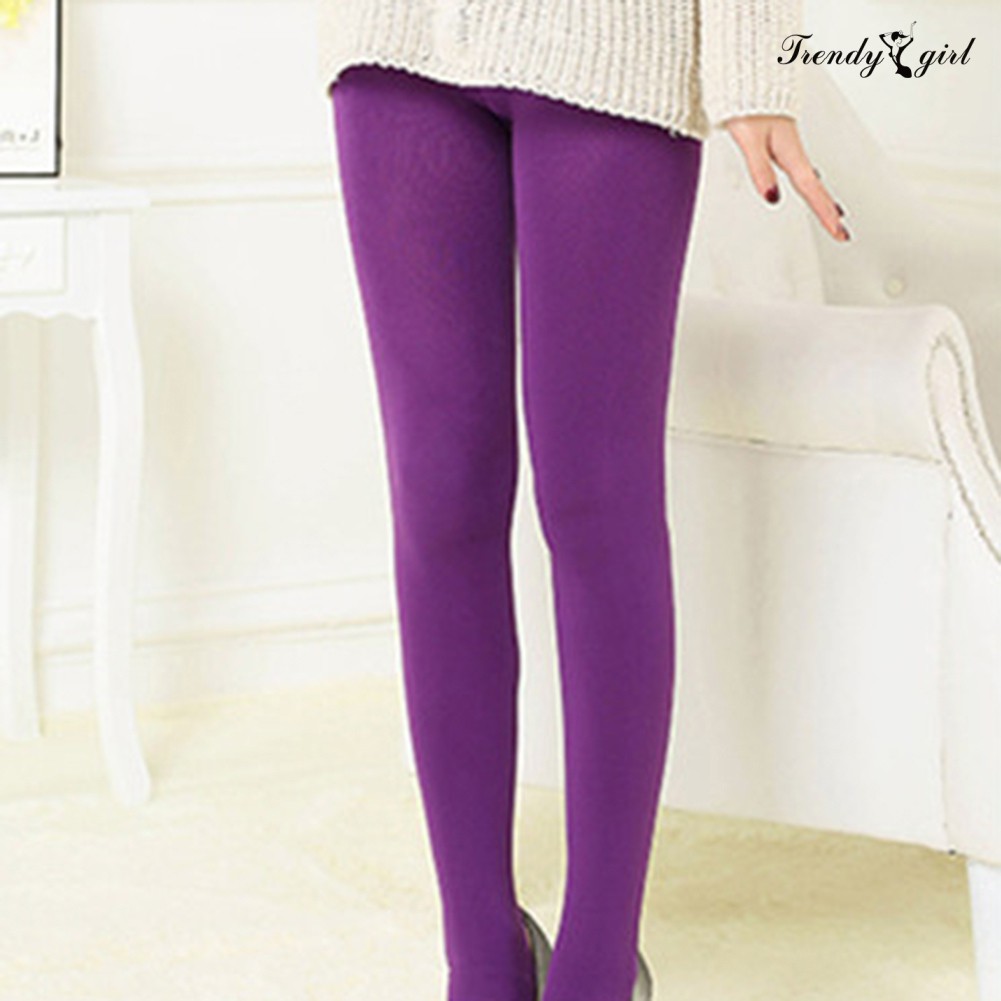 Quần Legging Lửng Màu Trơn Giữ Ấm Cho Nữ | BigBuy360 - bigbuy360.vn
