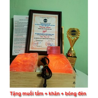 Đá muối massage chân 2 viên cong