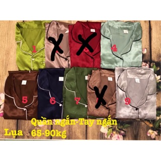 Bộ pijama lụa tay ngắn-quần ngắn 65-95kg