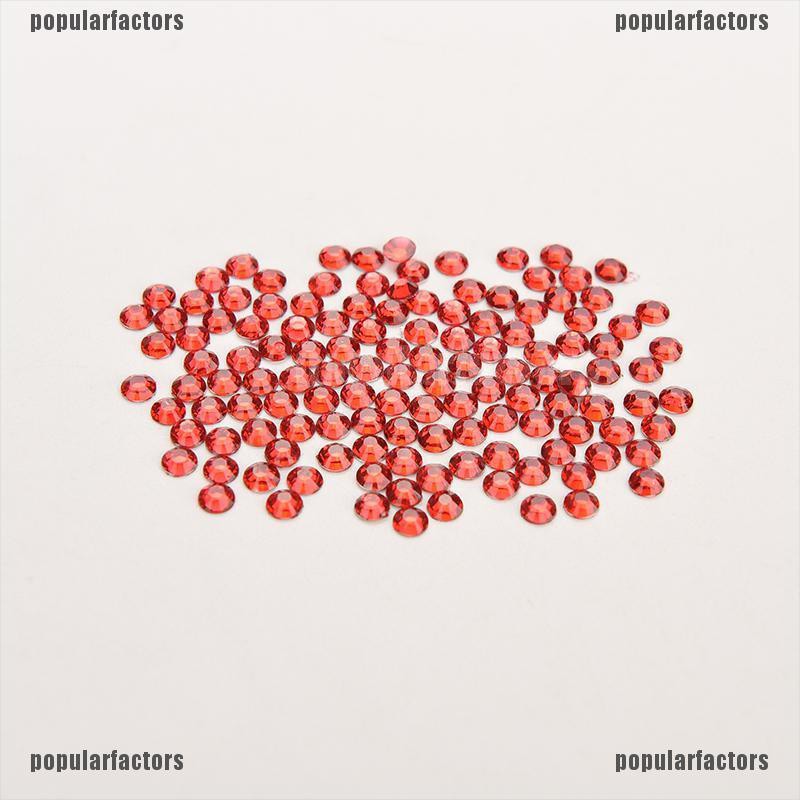 (Hàng Mới) Bộ 1000 Hạt Kim Cương Tròn Với Bề Mặt Phẳng Trang Trí Móng Tay DIY