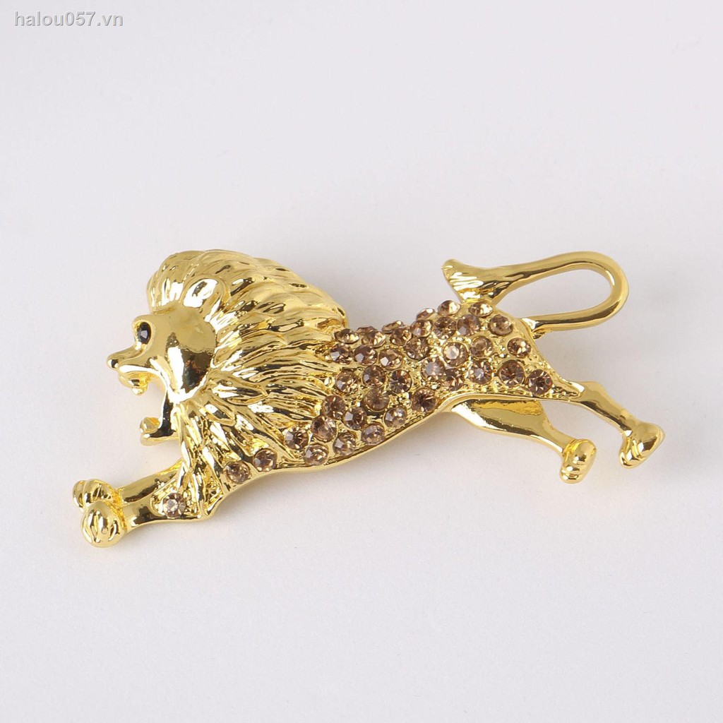 ✿Ready stock✿  Amazon product domineering lion brooch, dragon descendant of dragon, fashion men s western accessories