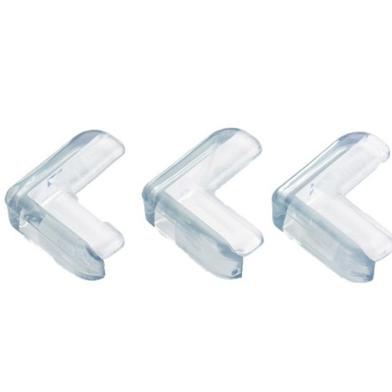 Bọc Góc Bàn Silicon Hình Kẻ Vuông chữ L, Miếng Bịt Cạnh Bàn Kính, Cạnh Tủ , An Toàn Cho Bé, Tránh Va Chạm - Homewares
