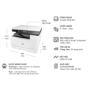 Máy in HP M436n - W7U01A