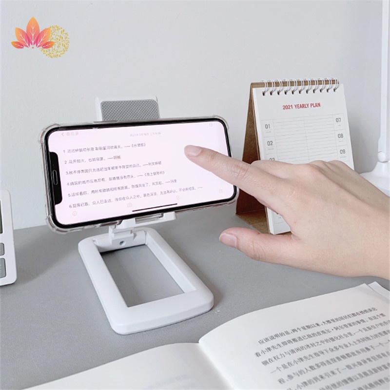 Giá đỡ kẹp điện thoại dạng vuông gấp gọn tiện dụng dễ mang theo chống trượt JP5