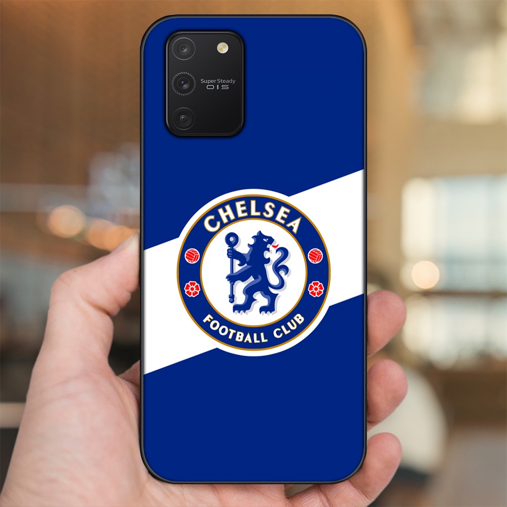 Ốp lưng Samsung S10 Lite viền đen in hình Chelsea FC