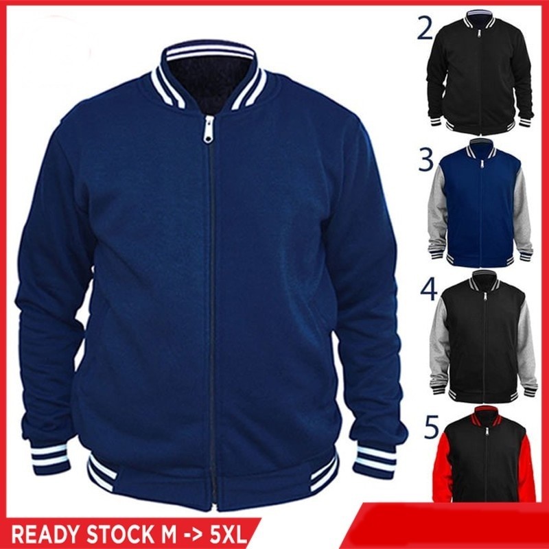 Áo Khoác Bomber Màu Xanh Navy Size S M L XL XXL 3XL
