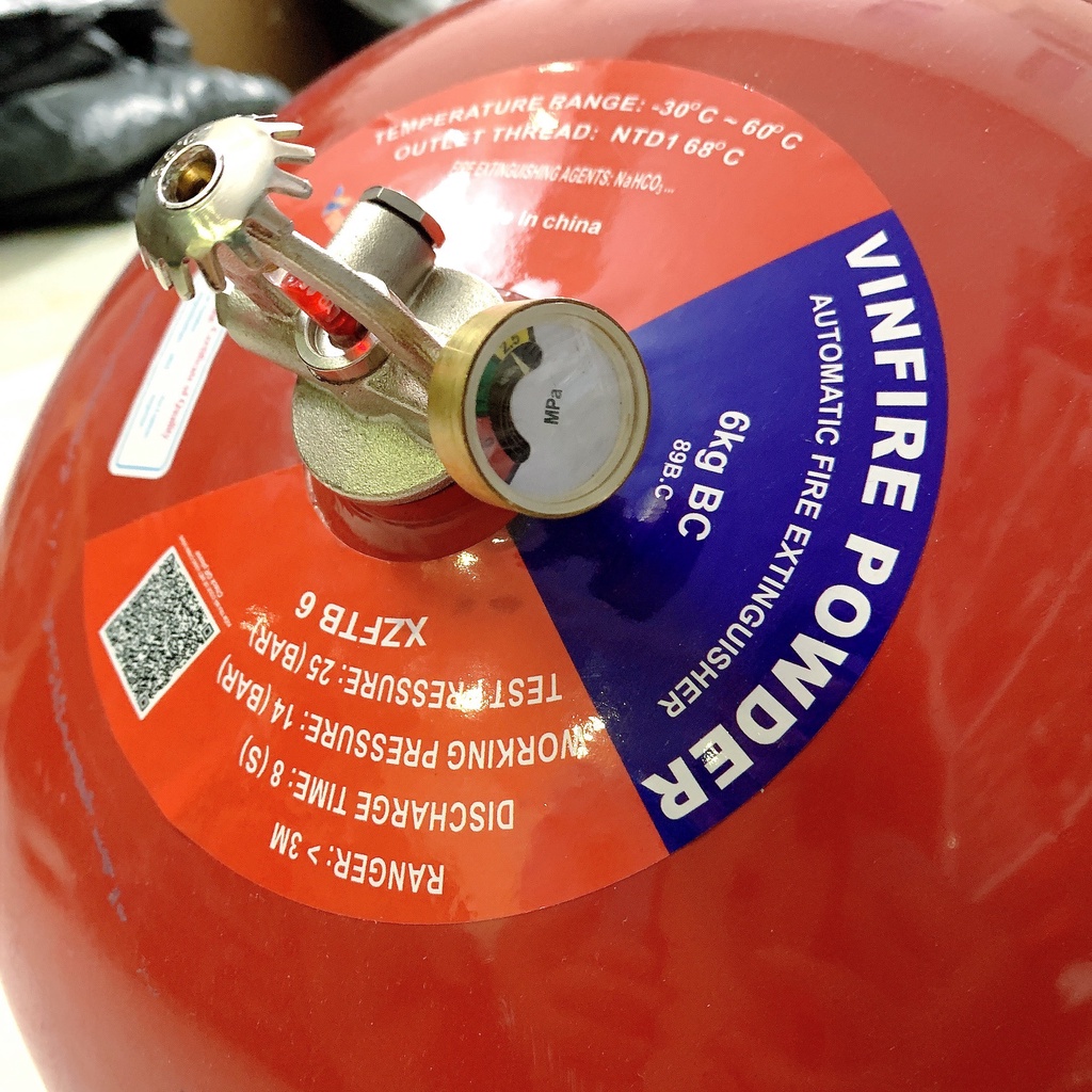 Thiết Bị Phòng Cháy Chữa Cháy - Bình Cầu Chữa Cháy XZFTB6 BC Vinfire