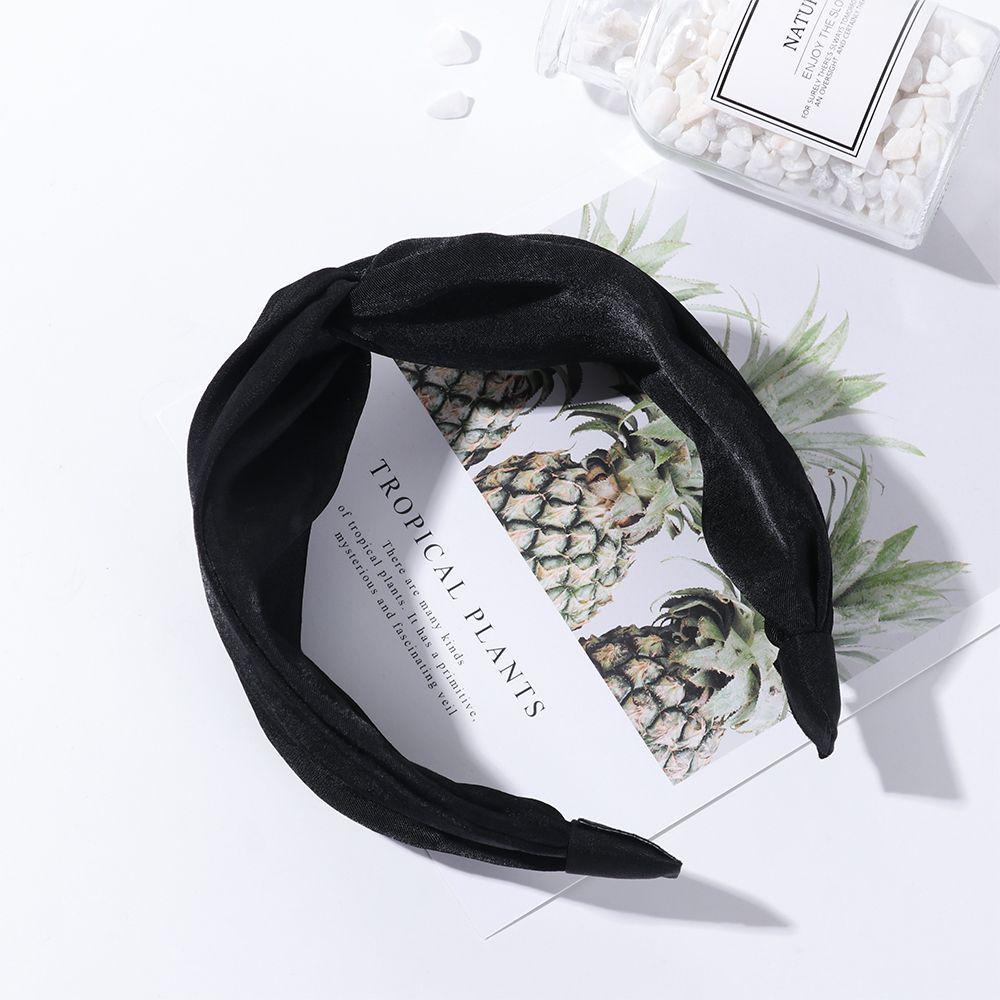 Băng Đô Vải Cotton Chiffon Thắt Nút Chéo Ngọt Ngào