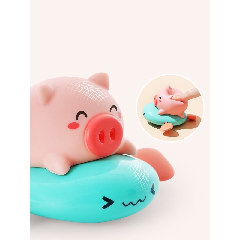 Lợn bơi phun nước Subeokiss thả bồn tắm cho bé - Cực vui nhộn, chạy dây cót