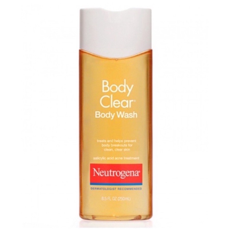 Sữa tắm sạch mụn và tẩy tế bào chết da Neutrogena Body Clear 250ml Hàng authentic