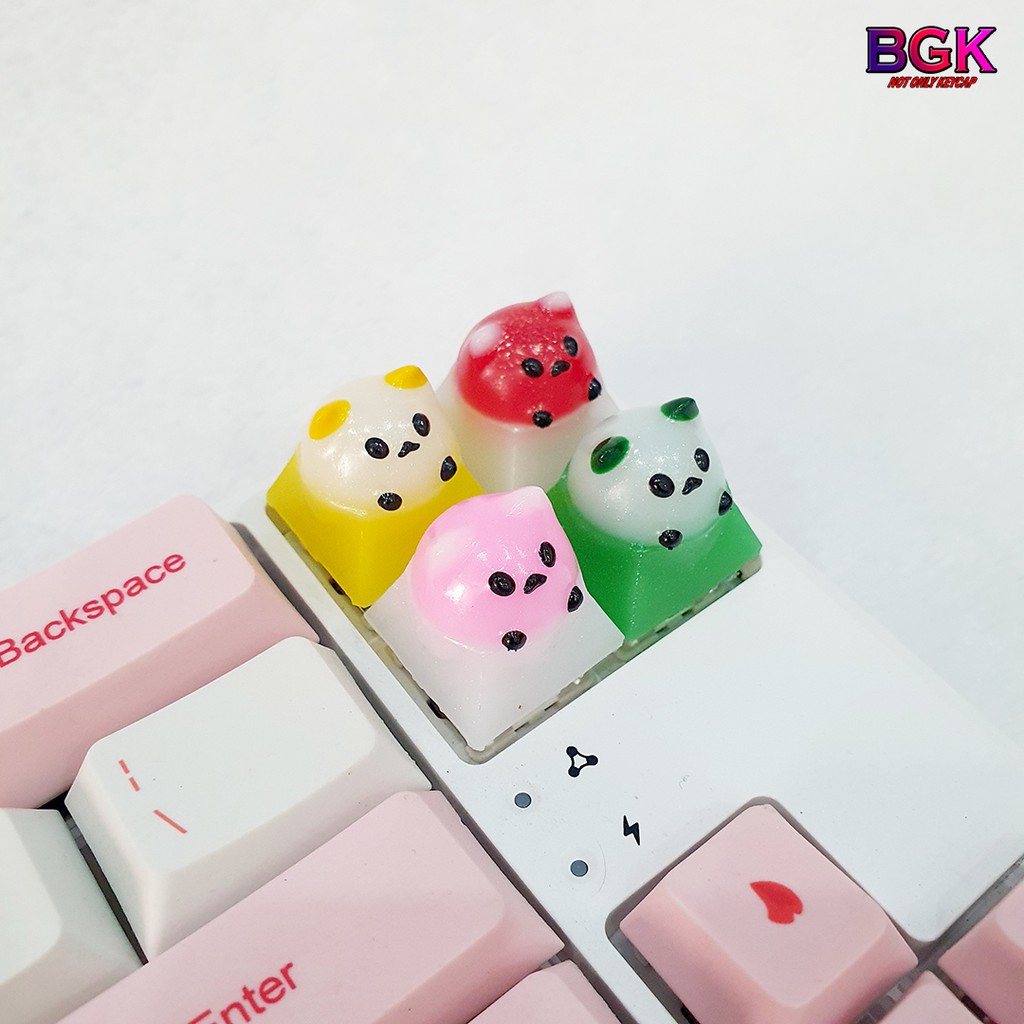 Keycap Lẻ Artisan FOCAT Cực đẹp ( Đế Xuyên LED, Keycap bàn phím cơ,keycap resin độc lạ )