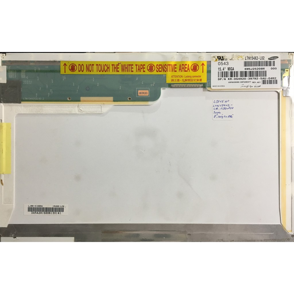 Màn hình LCD cho Laptop 15.4 inch WXGA 1280x800, dùng cao áp đơn 30pin 100-250k | WebRaoVat - webraovat.net.vn